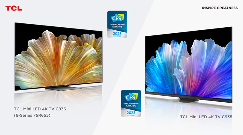 TV TCL Mini LED 4K 75C935 et TV TCL Mini LED 4K 75C835